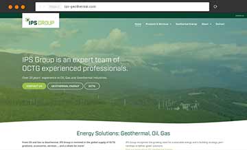Website und Branding IPS Geothermal